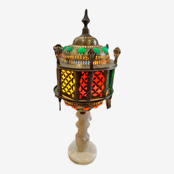 Lanterne lampe sur pied orientaliste