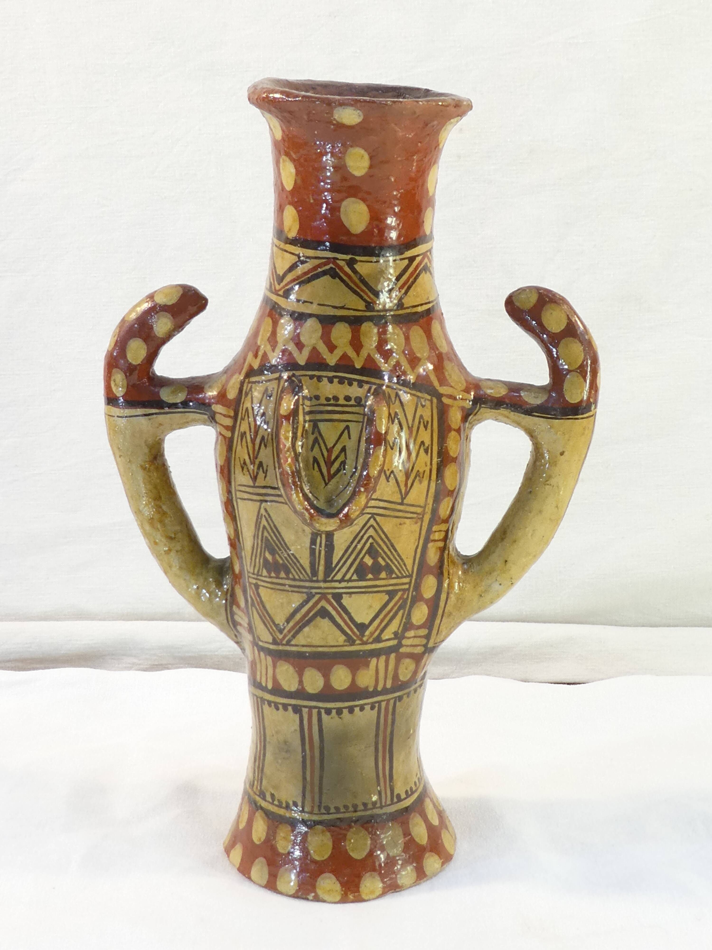 Terracotta amphora vase Pottery Berbere Kabyle IDEQQI