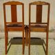 Sièges art déco assortis: 1 fauteuil bridge et 2 chaises