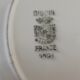 Digoin striped plate and bowl