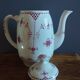 White teapot with rose pattern, Erica model by Franciscan, England