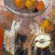 The fruit bowl. Large oil on panel 130 x 90cm. Ange Tomaselli.