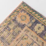 6x10 Turkish Light Orange Cream Vintage Rug, 195x313Cm