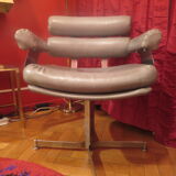 Paire de fauteuils pivotants, années 70