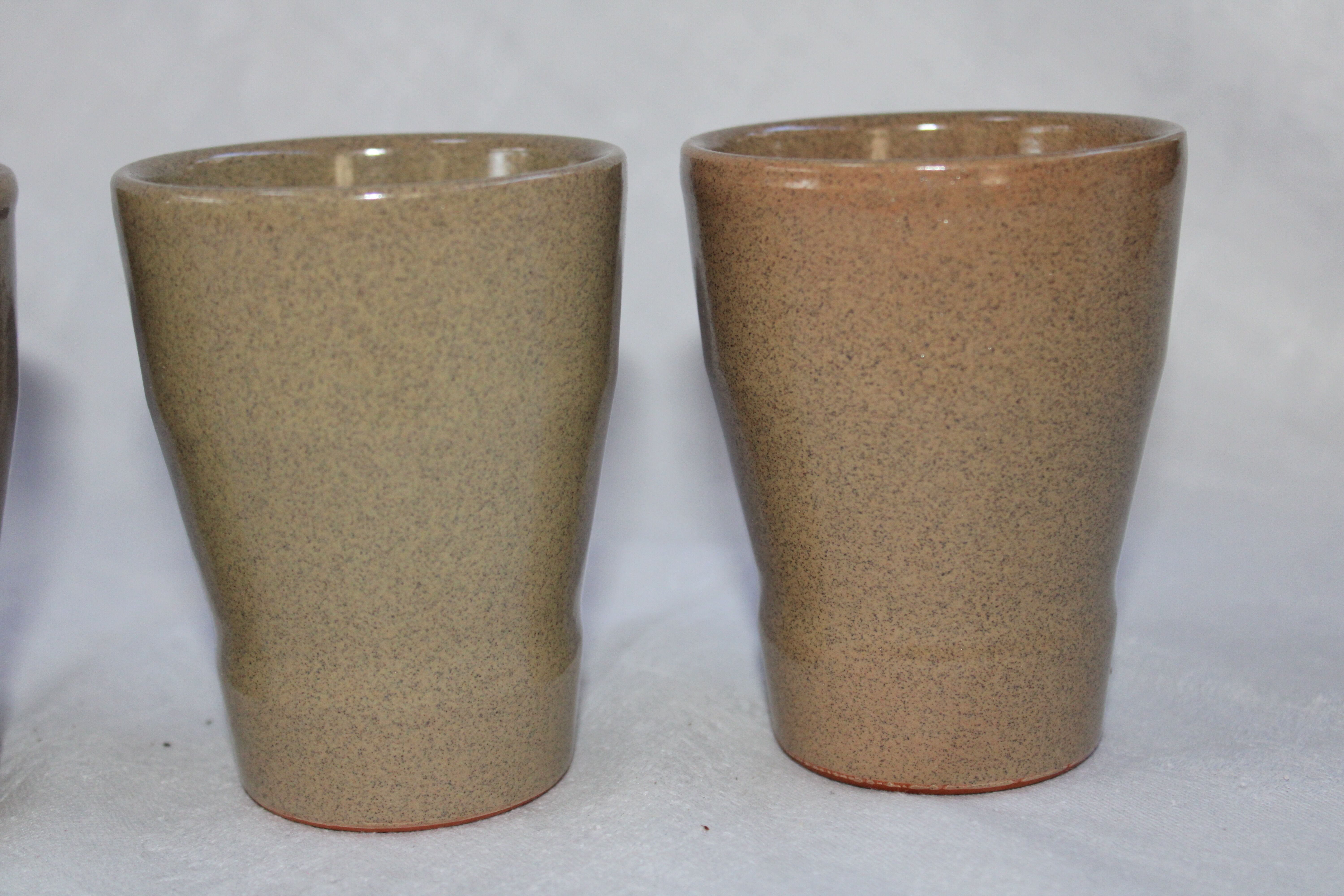 Set of 5 Cermer sandstone glasses