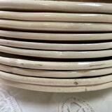 10 assiettes plates Moulin des Loups Beauce