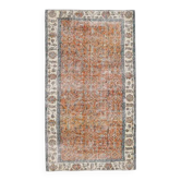 1970s Vintage Turkish Hand-Knotted Area Rug 110x200