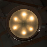 Buhaus / Functionalist Copper suspension UFO, 1930s, Restored