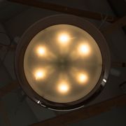 Buhaus / Functionalist Copper suspension UFO, 1930s, Restored