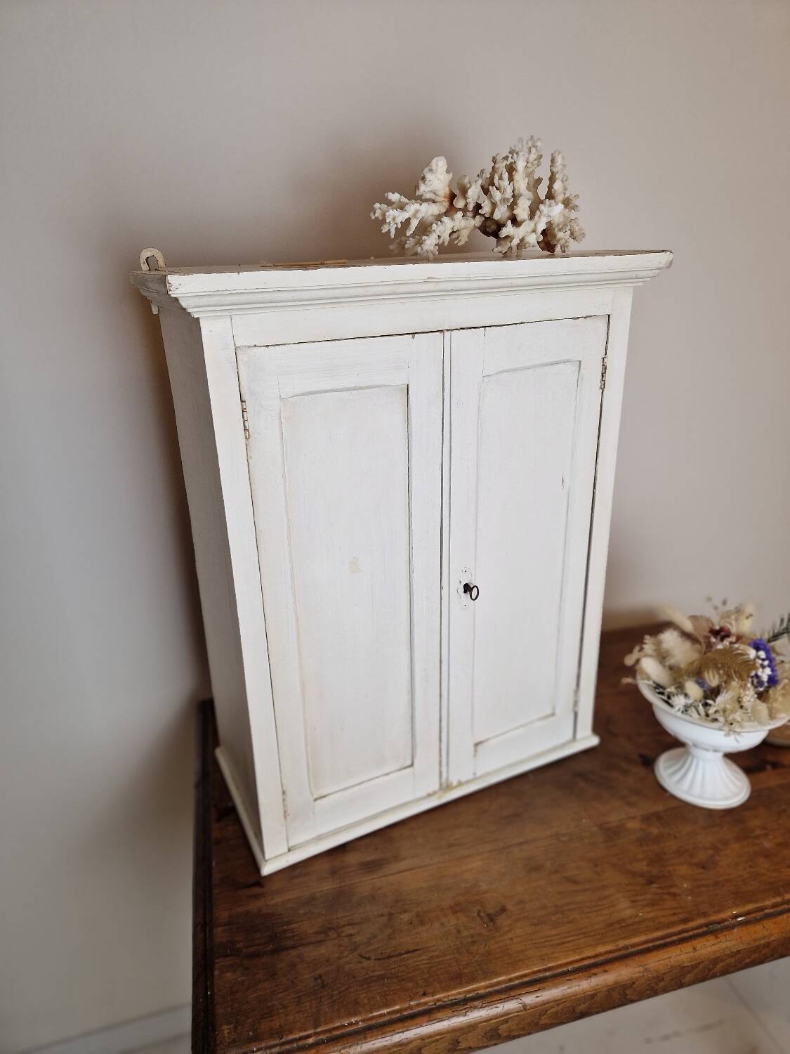 Old professional pharmacy wall cabinet