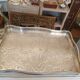 Silver metal tray