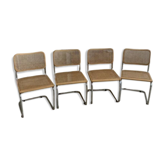 Series of 4 chairs Cesca B32