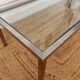 Chrome and glass coffee table from the 70s.