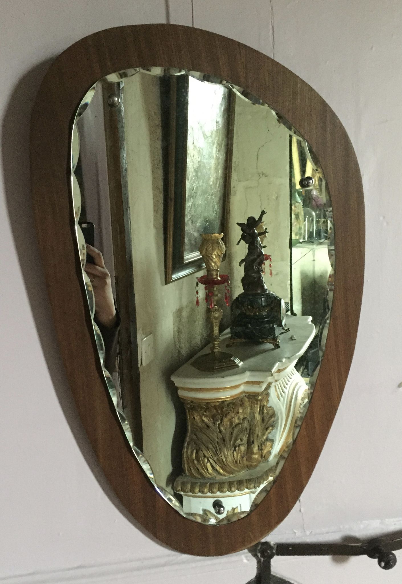 Miroir scandinave asymétrique 60 x 37 cm