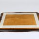 Square Biedermeier Carved & Scalloped Walnut Wall Mirror, Vienna, ca. 1850