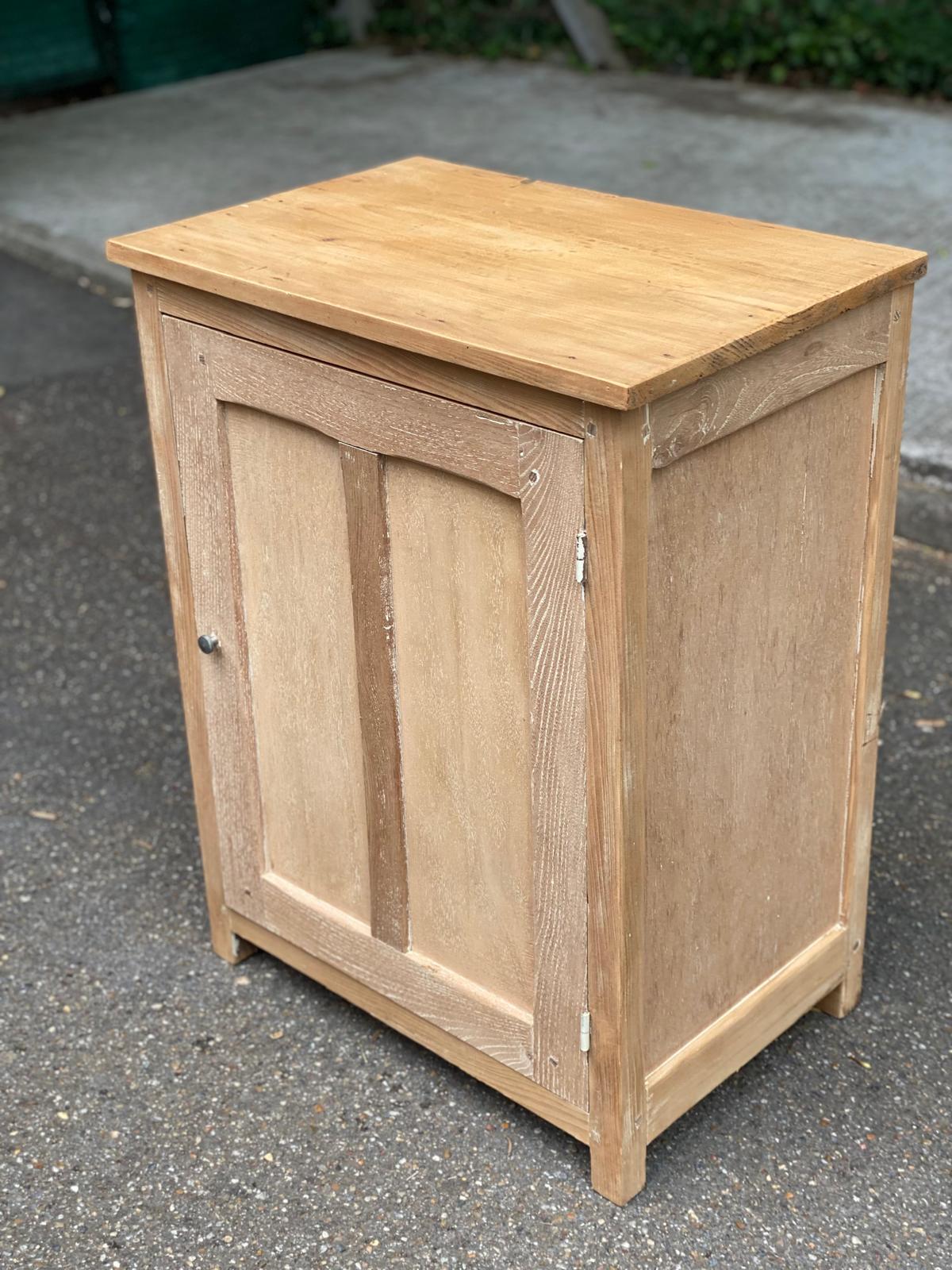 19th-century solid oak Parisian jam cabinet