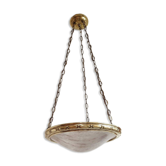 Lampe de technologie "Art Nouveau" en cristal. Espagne, années 1930.