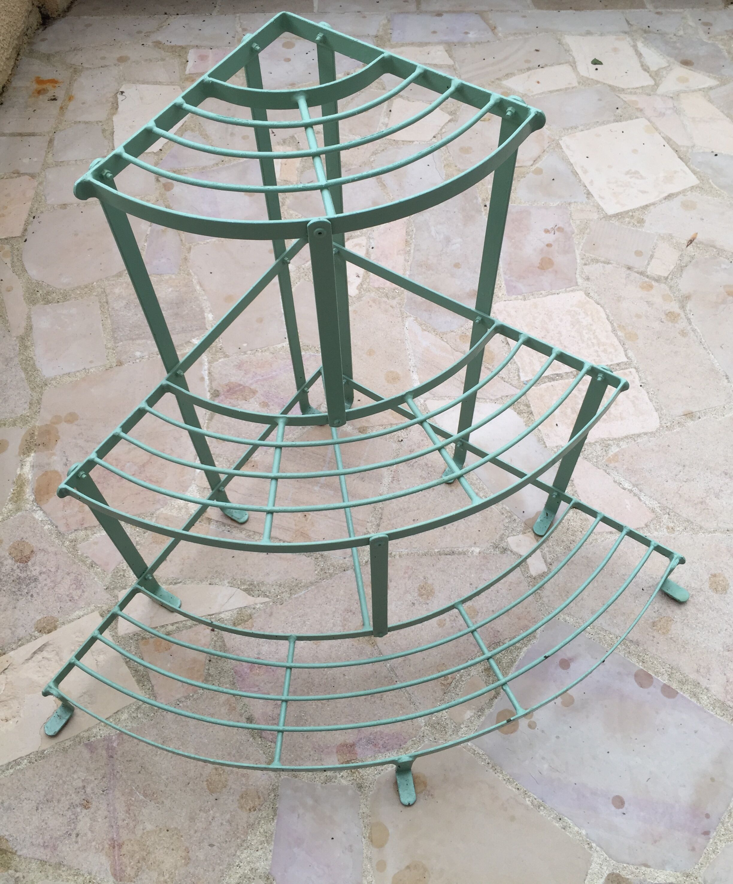 Wrought iron shelf