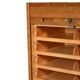 Cabinet de classement en chêne scandinave avec porte tambour verticale, S.K.N., 1963