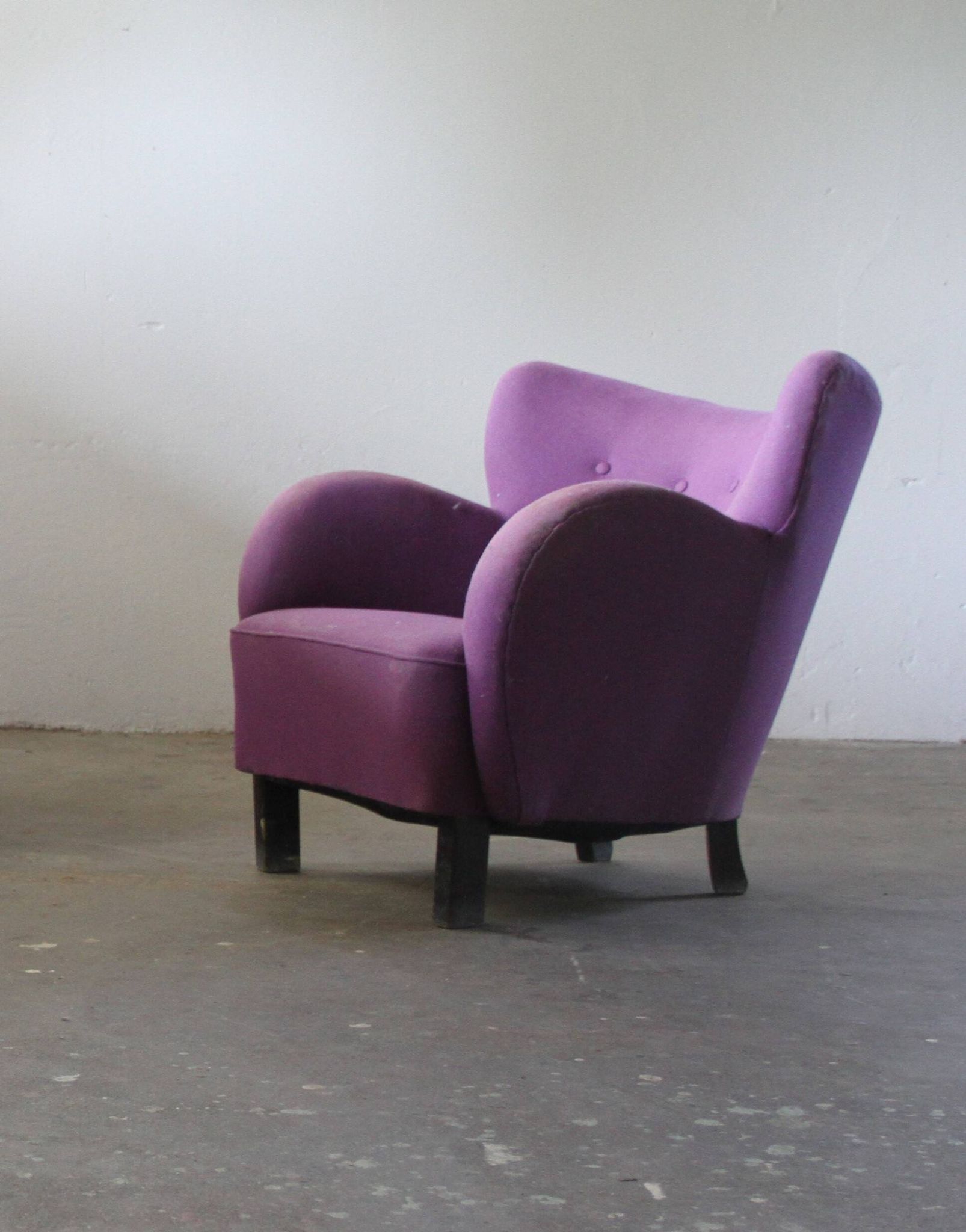 Danish 1930s Club Sofa, Style of Fritz Hansen & Flemming Lassen