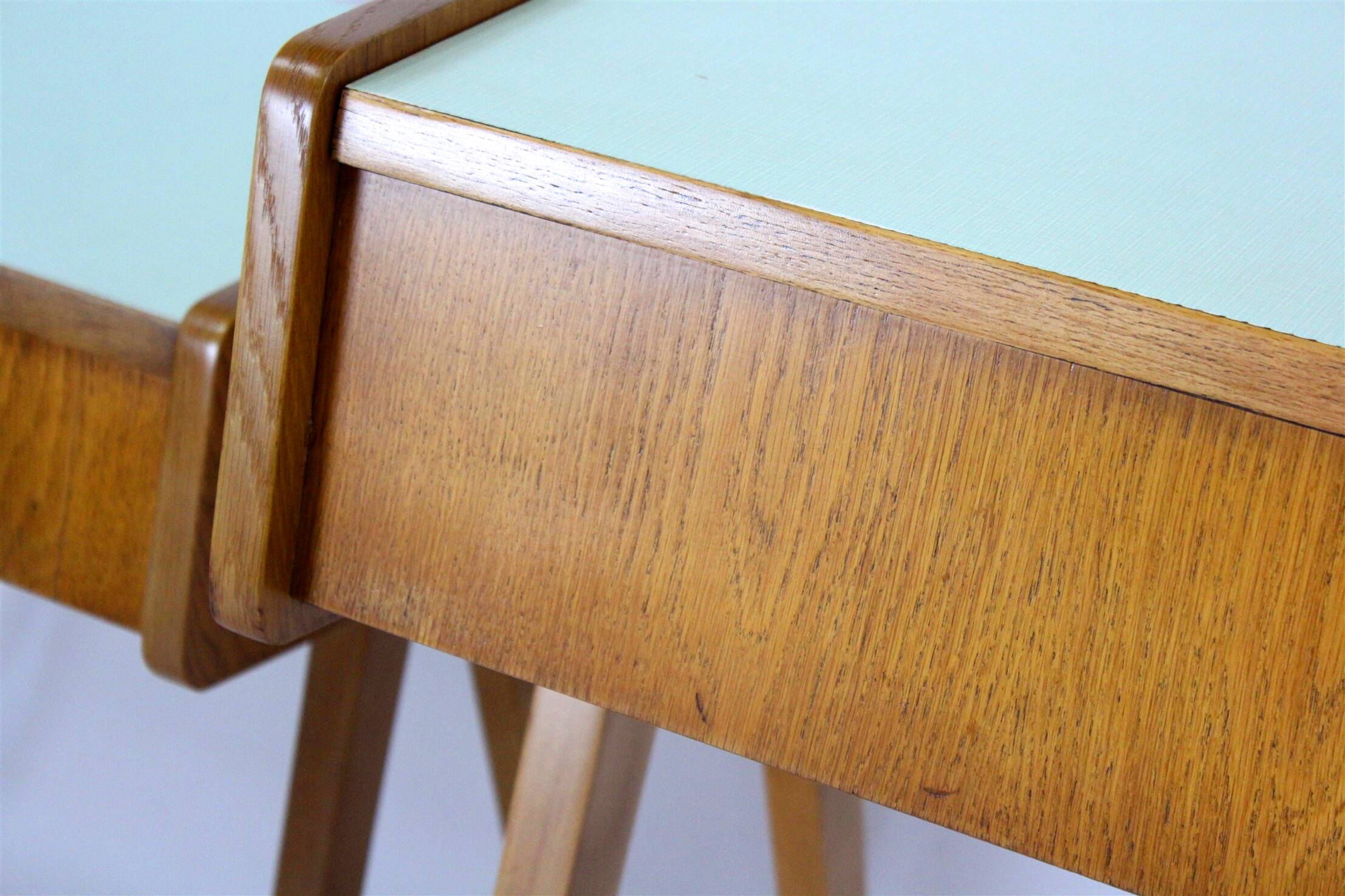 Restored Mid-Century Nightstands & Dressing Table, Czechoslovakia, 1960s