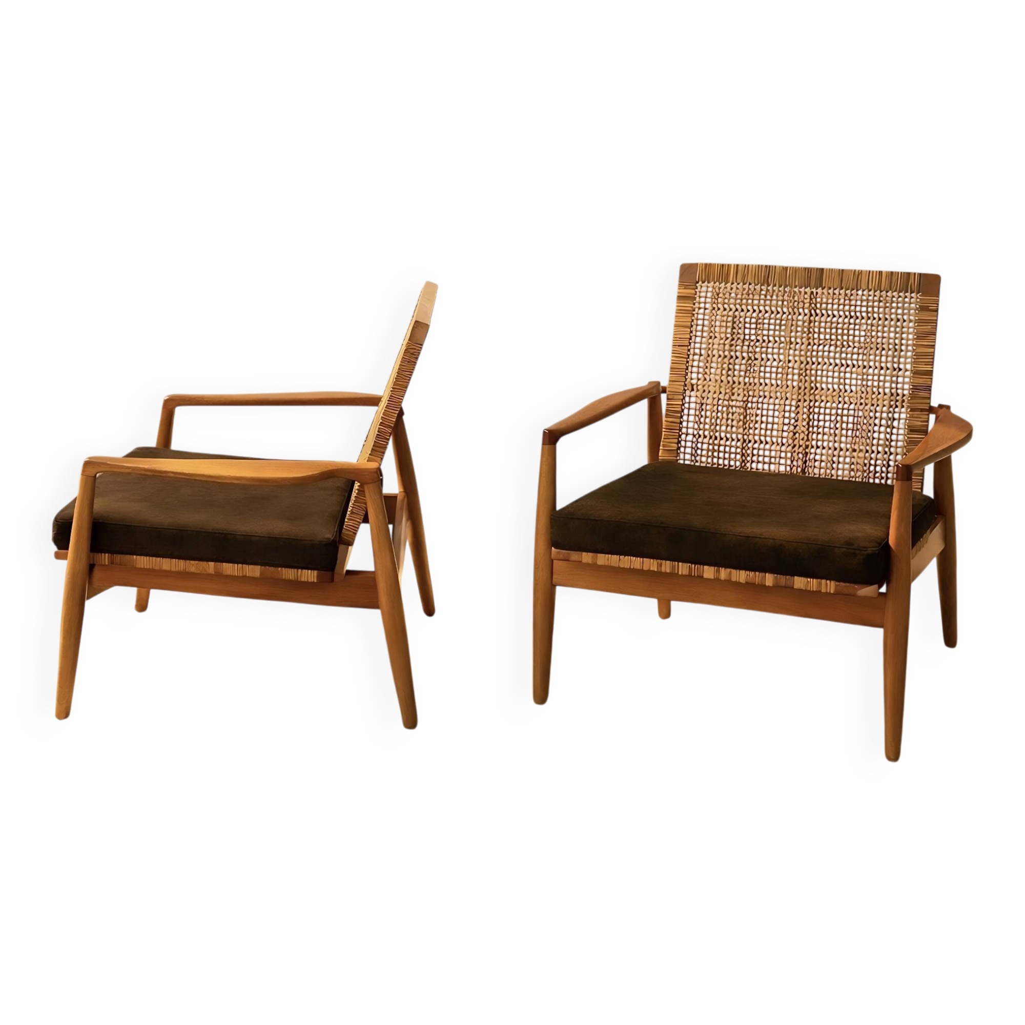 Pair of armchairs model SW 96 by Finn Juhl