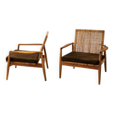 Pair of armchairs model SW 96 by Finn Juhl