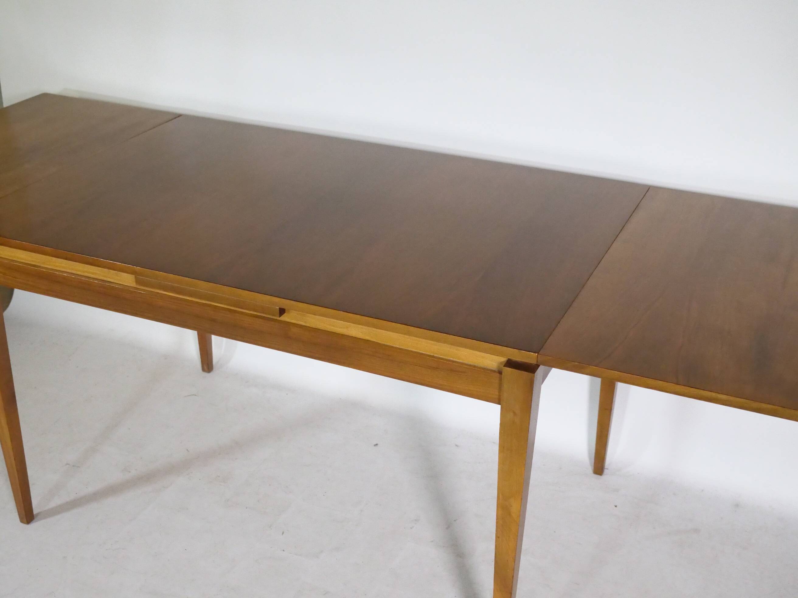 Extendable vintage dining table, walnut, 1960s