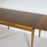 Extendable vintage dining table, walnut, 1960s