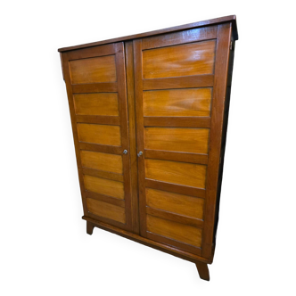 Vintage René Gabriel oak cabinet from the 60s