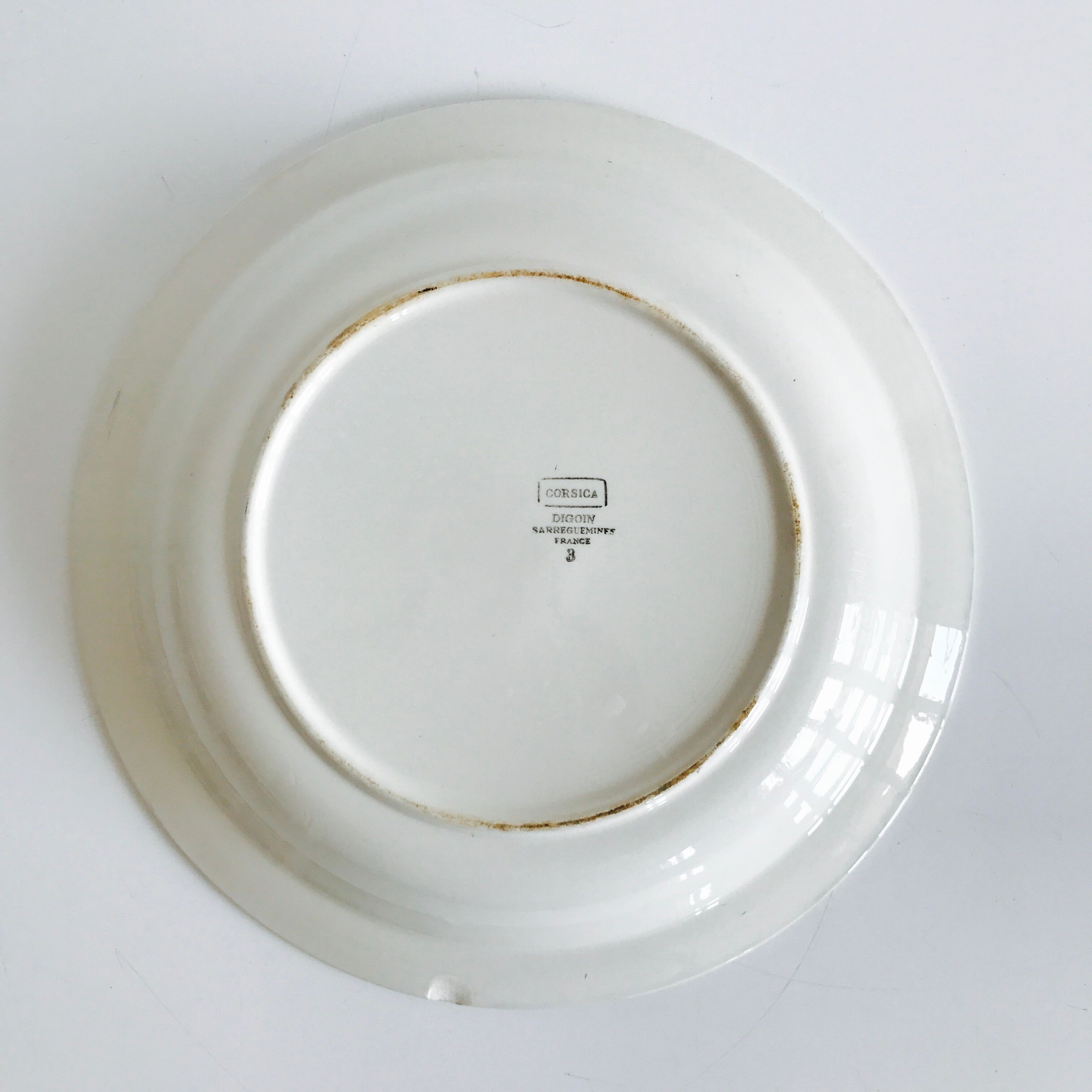 Deep dish Digoin Sarreguemines Corsica