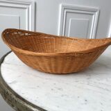 Wicker basket / rattan 70s