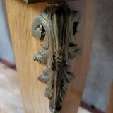 Double-top tea table in marquetry from the Napoleon III period