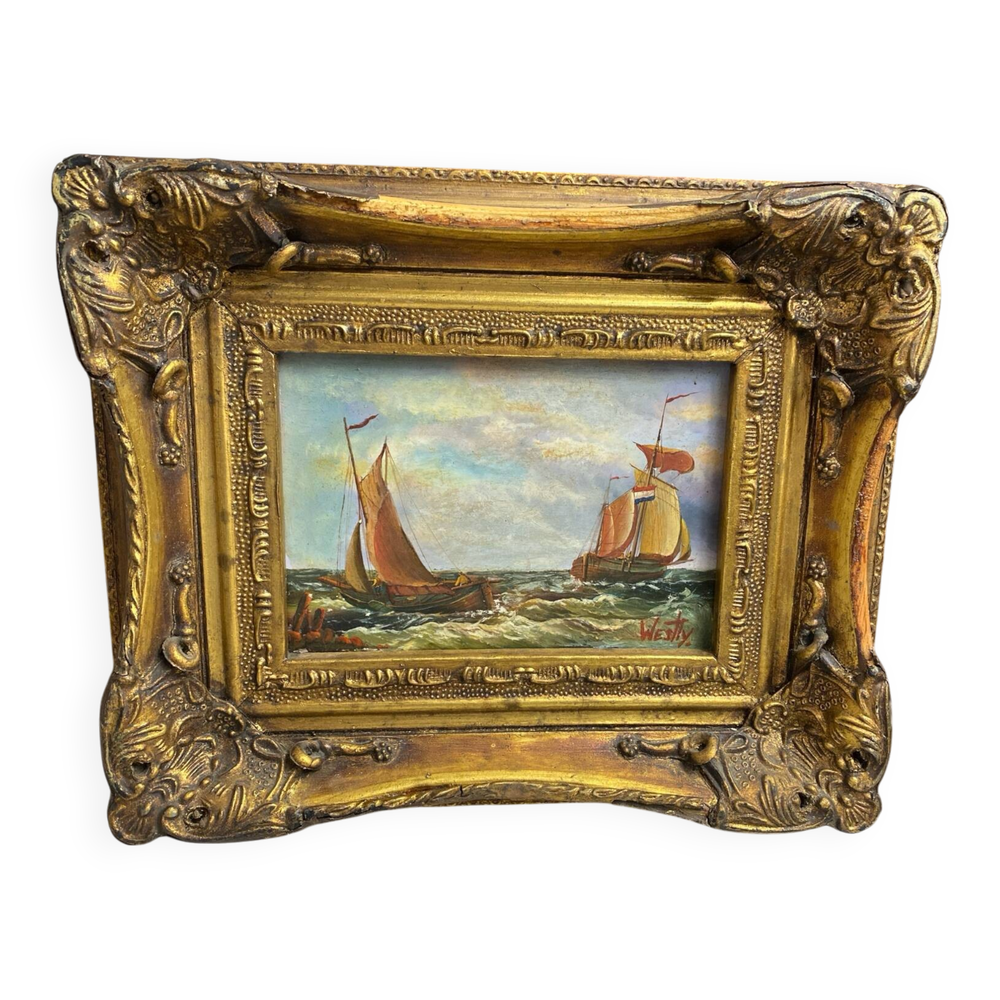 Carvers & Gilders England Oil Painting