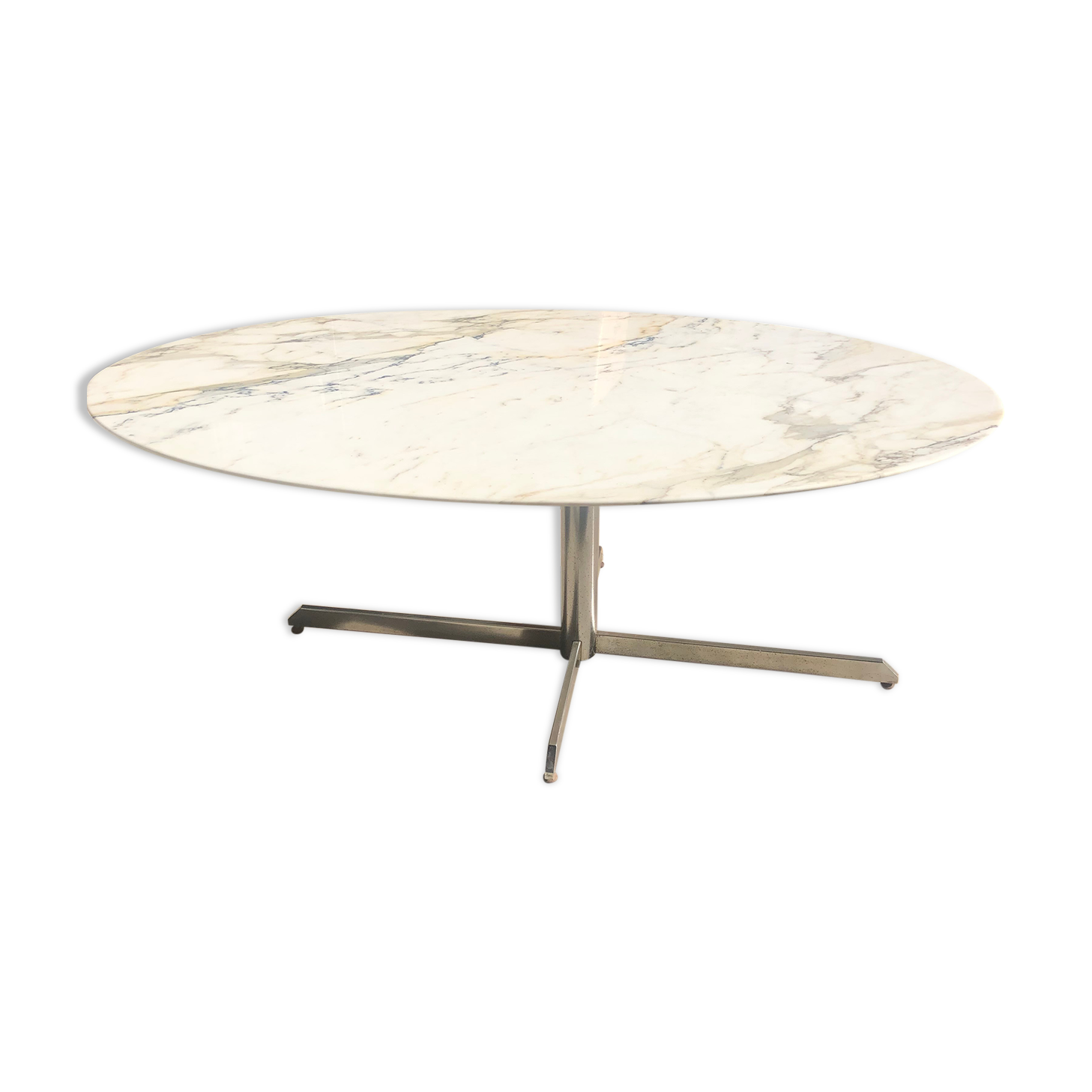 Oval marble table  1970