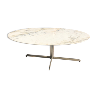 Oval marble table  1970