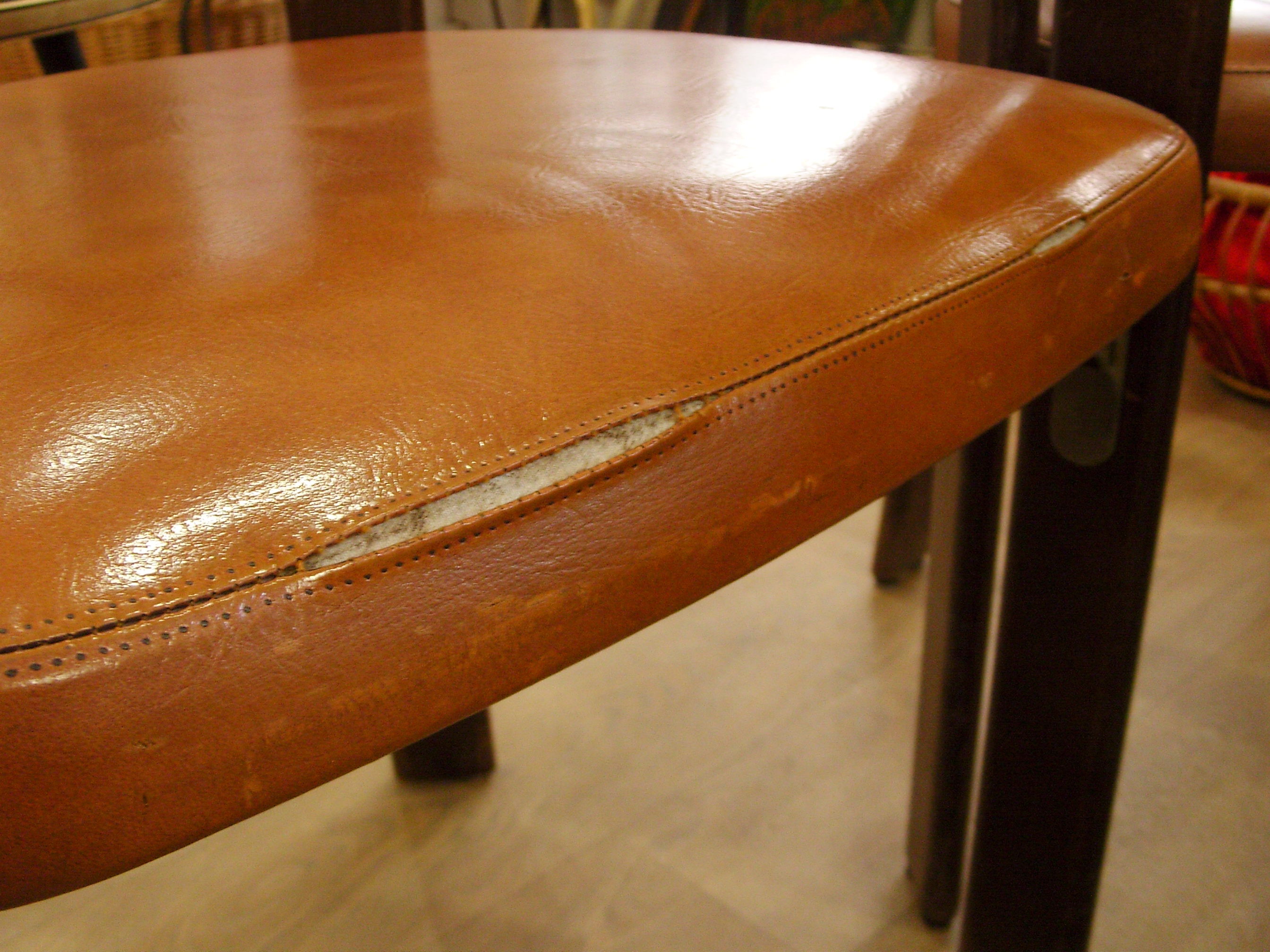 6 chairs design Bruno Rey, published by Dietiker and manufactured by the workshop "Stuhl aus Stein am Rhein