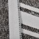 White & Black Striped Oversize Kilim Rug, 206x304Cm