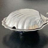 Stainless steel shell butter dish