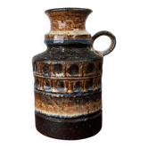 Ceramic vase from the Danish modern mid-century studio, 1960s.