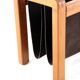 Salling stolefabrik magazine rack with leather in teak