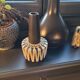 Austrian vase from the 50s-60s with raffia weaving.