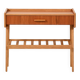 Scandinavian bedside table with drawer and magazine rack