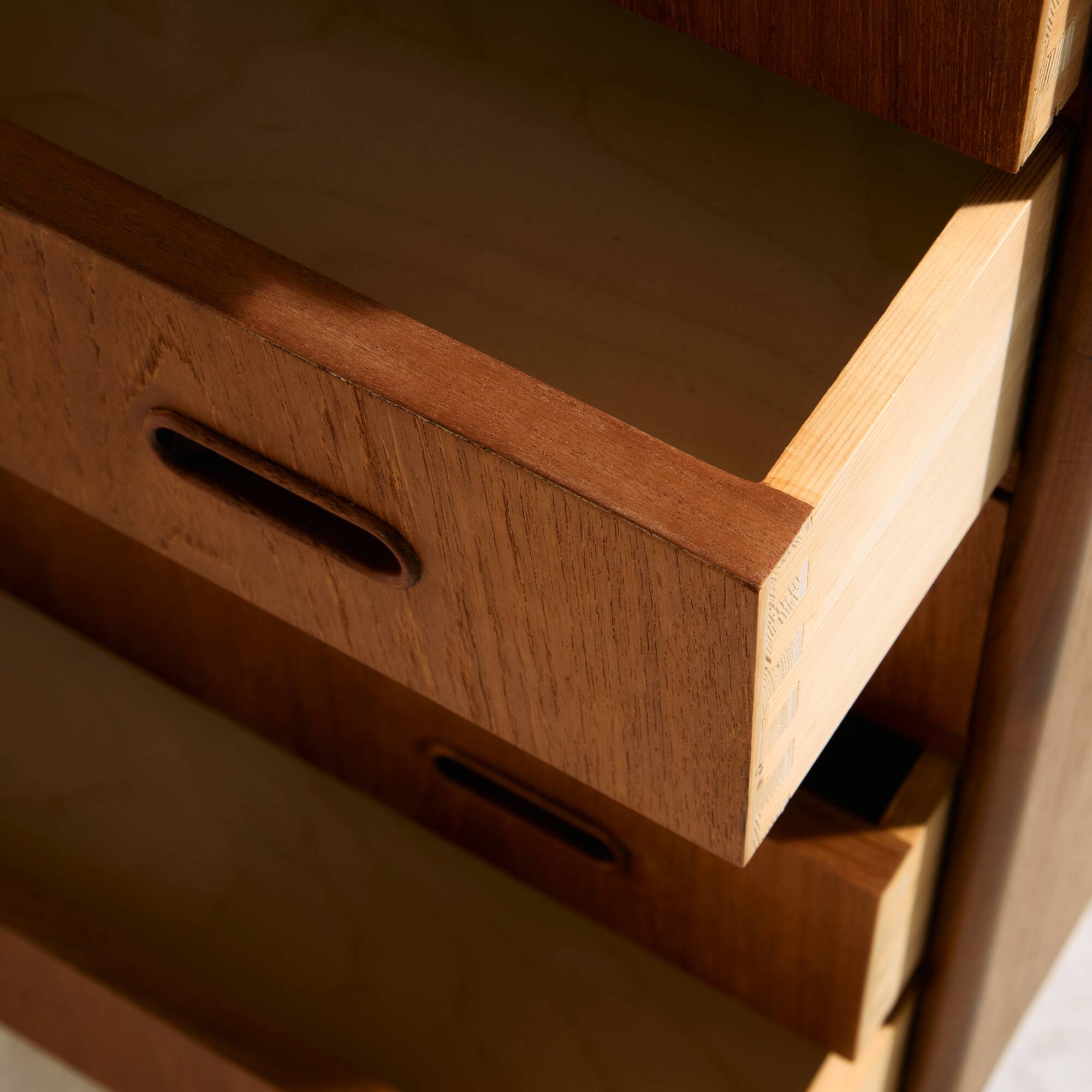 Restored teak dresser