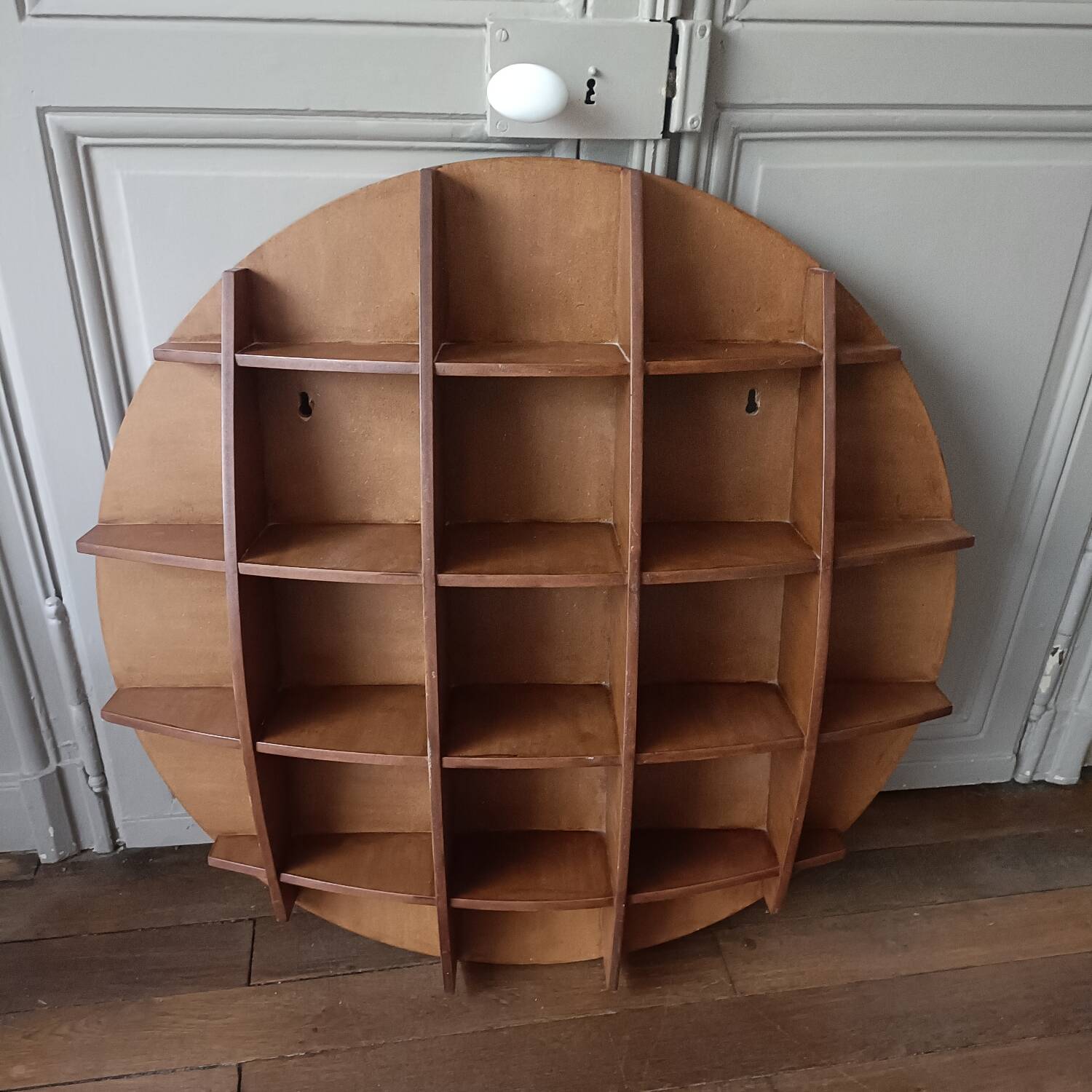 Vintage half-moon shelf