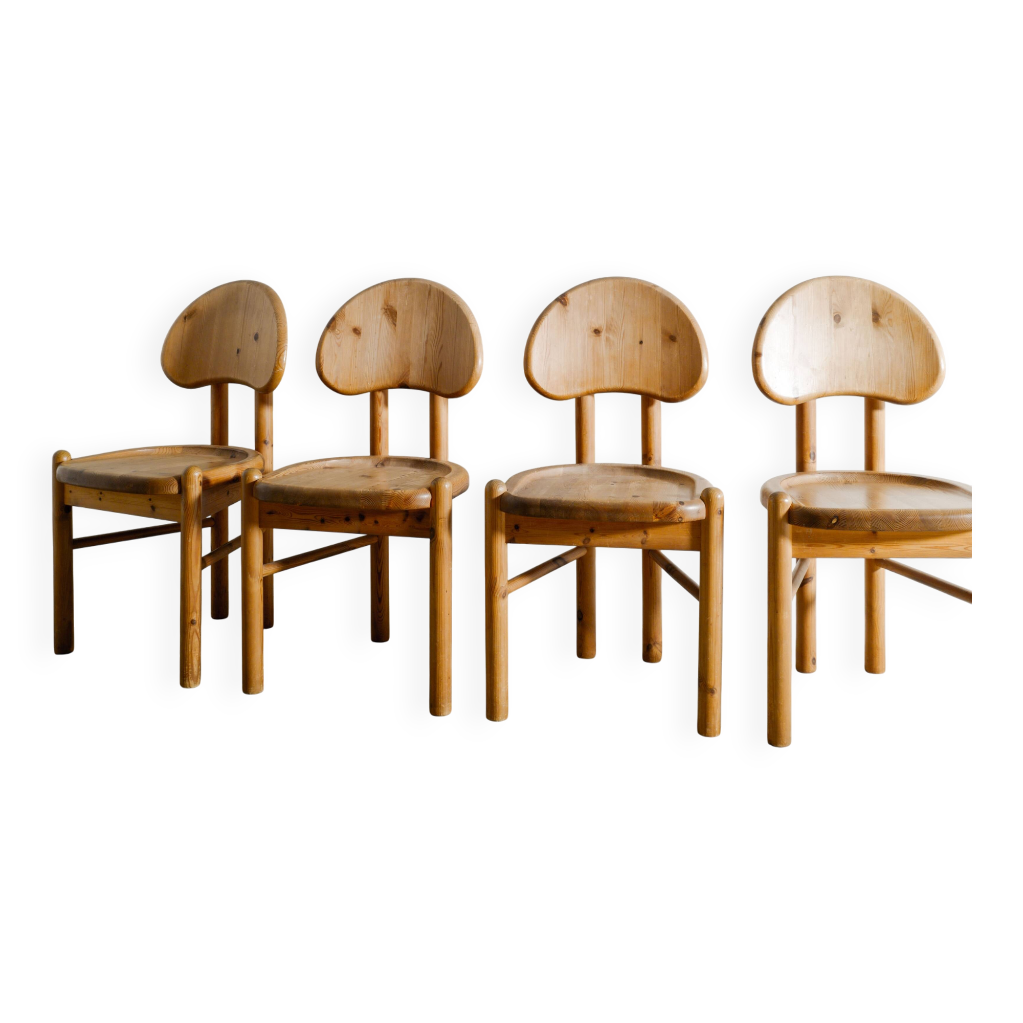 Vintage Danish Mid Century Wooden Dining chairs by Rainer Daumiller, 1970s