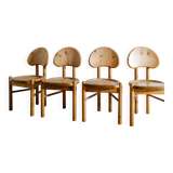 Vintage Danish Mid Century Wooden Dining chairs by Rainer Daumiller, 1970s