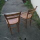 A pair of Lutherma bistro chairs