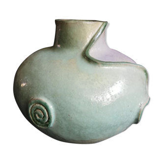 Vintage glass pottery ceramic vase