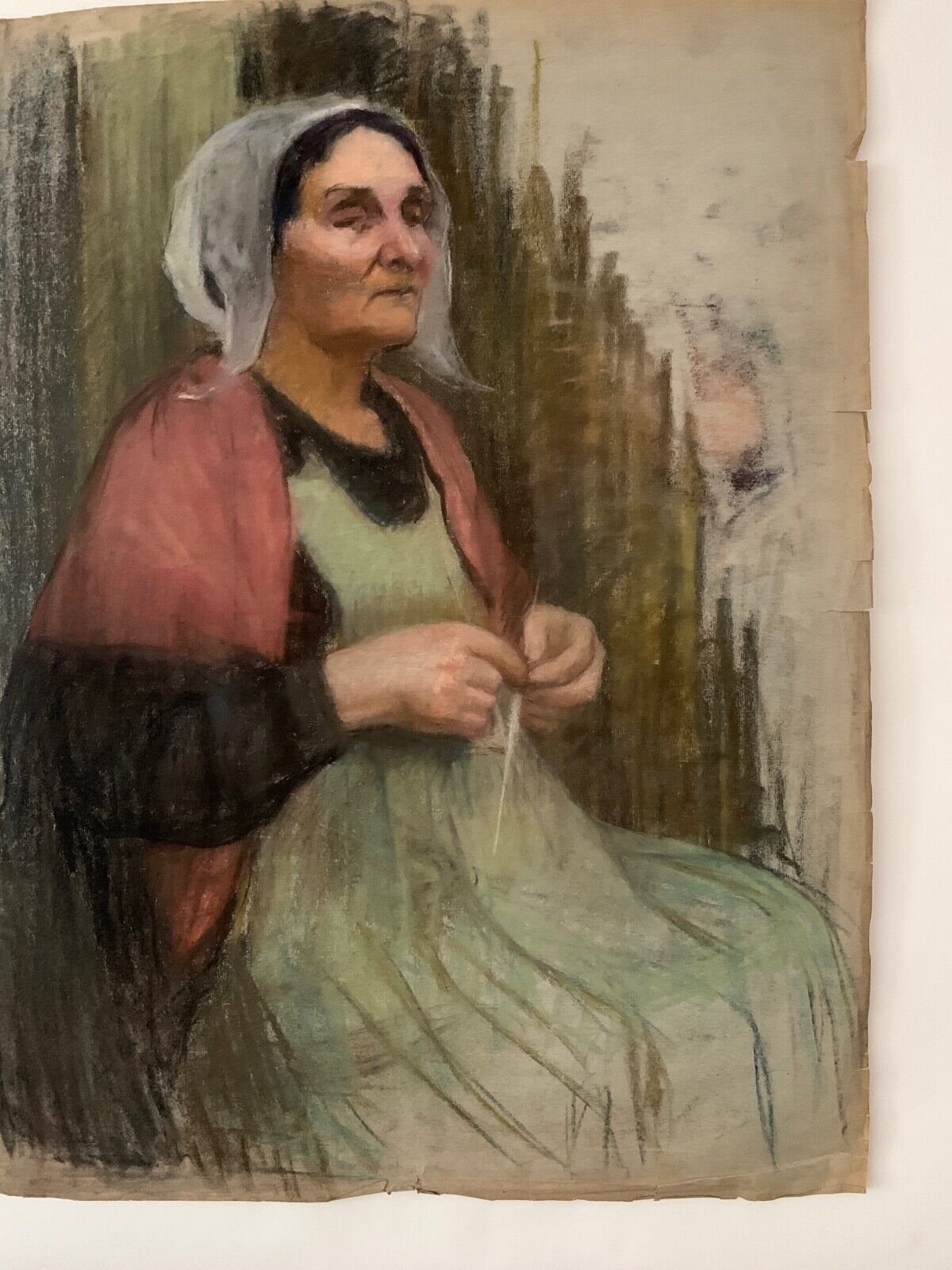 Pastel g guillot by breton raffaillac with double-sided knitting